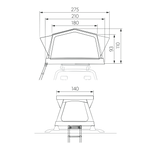 TRT 140 AIR Rooftop Tent inflatable